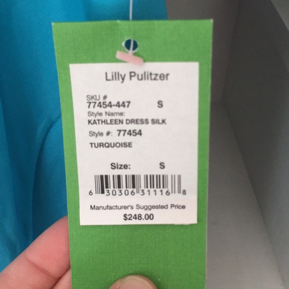 Band new Lilly Pulitzer Kathleen silk dress - Picture 4 of 5